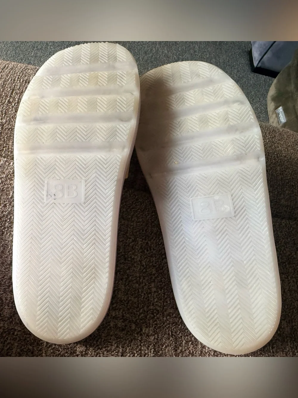 Tory Burch Yellow Footbed with Peach Logo Strap Slide Sandals